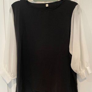 Black and white shirt